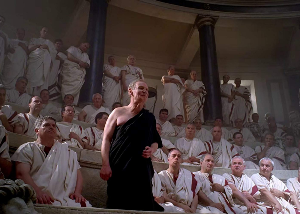 A group of actors in a scene from ‘Rome’.