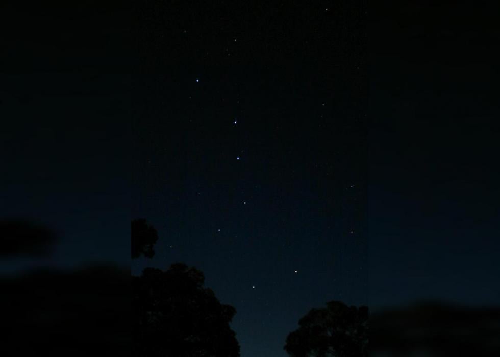 A picture of the Big Dipper taken at Koke'e State Park in Hawaii.