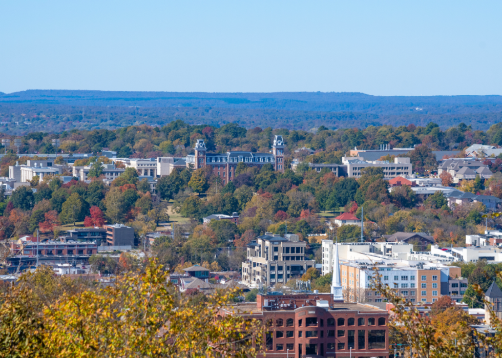 Fayetteville, AR in Fall.