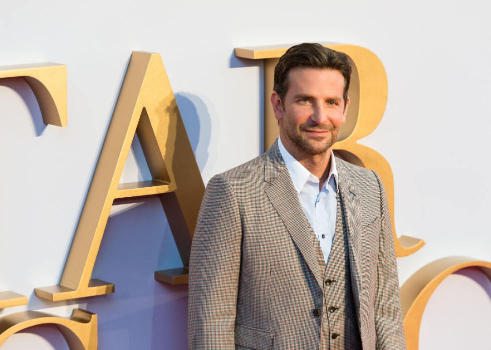 Bradley Cooper attends the UK film premiere of 'A Star Is Born'.
