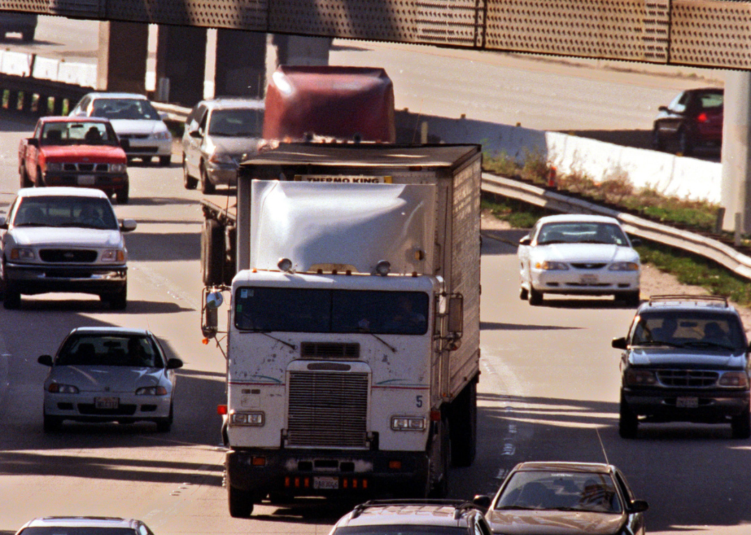 Highway traffic in March 2000.