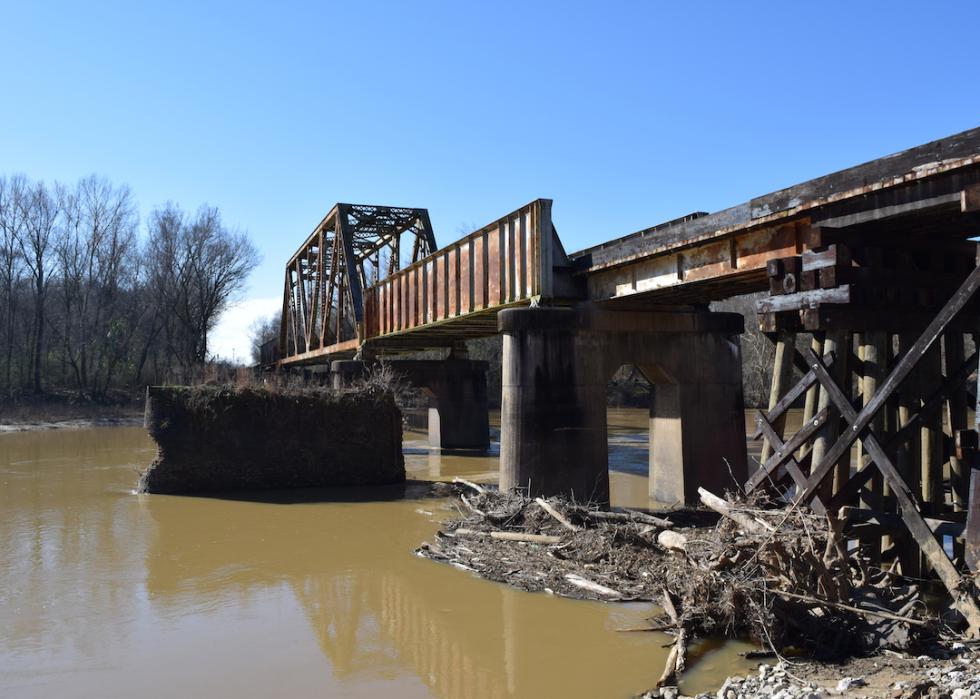 Grenada Railway Yalobusha River Bridge in Mississippi.