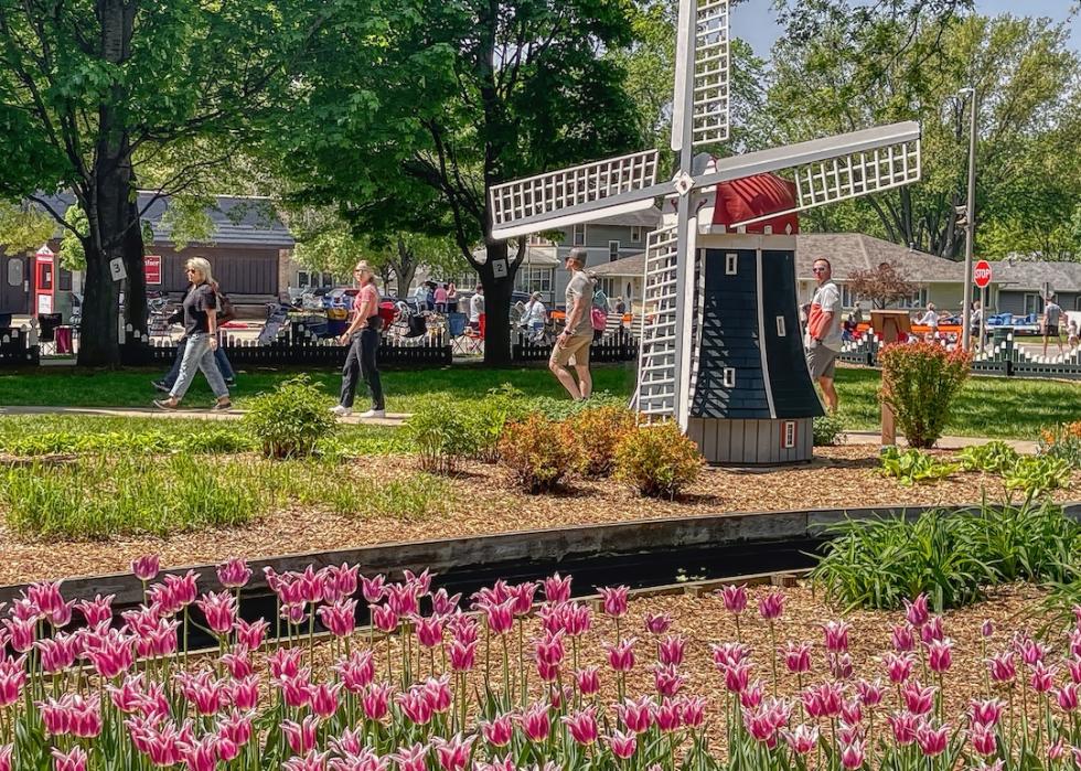 Annual Tulip Festival in Orange City, Iowa.