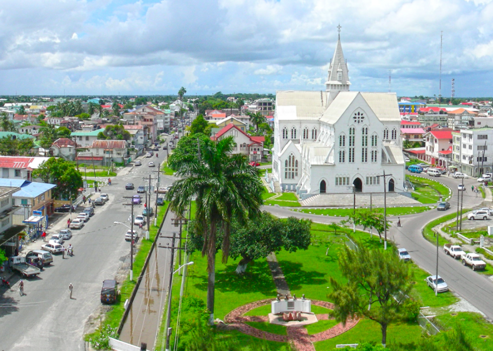 A panoramic view of Georgetown, Guyana.