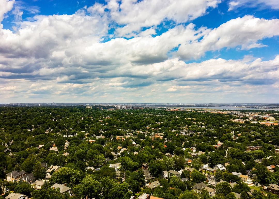 An aerial view of Alexandria.