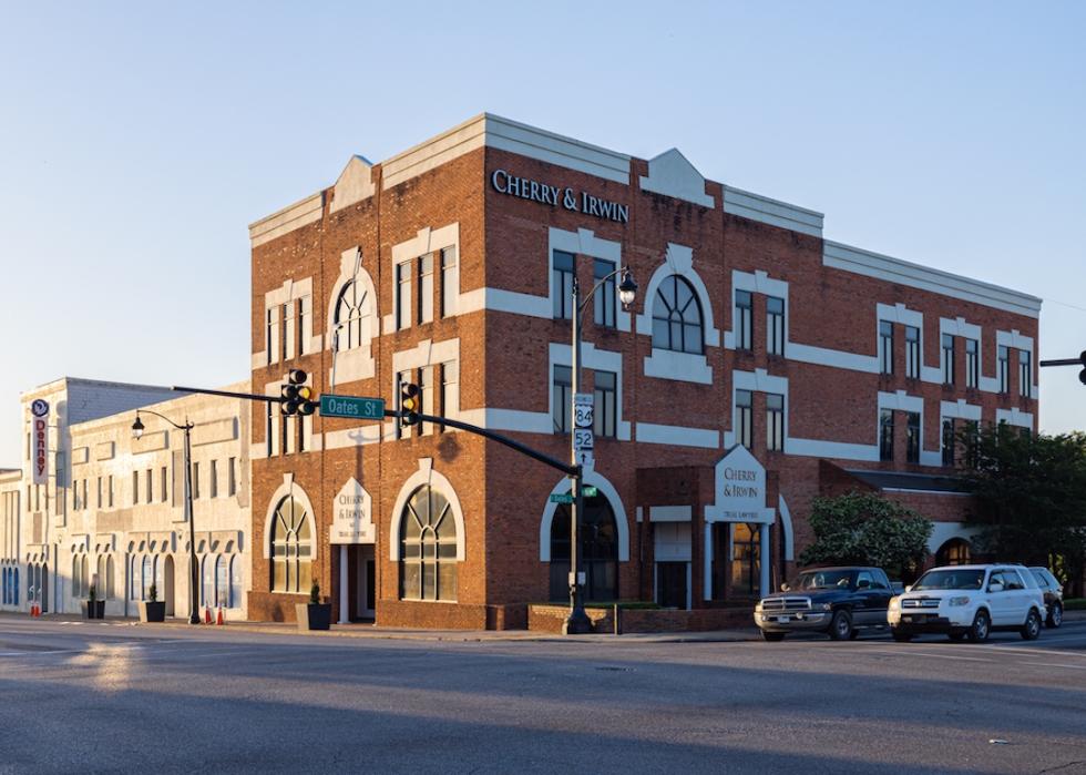 The old business district on Main Street in Dothan, Alabama.