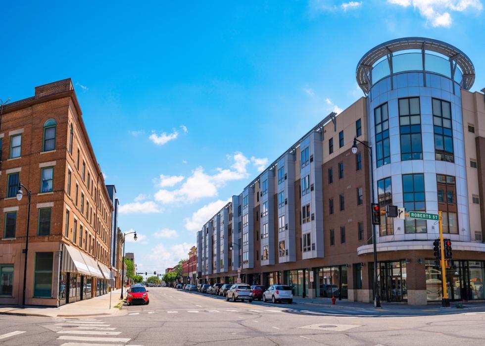 Buildings in downtown Fargo, North Dakota.