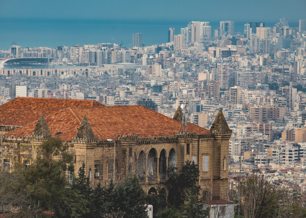 A cityscape of Beirut, Lebanon.