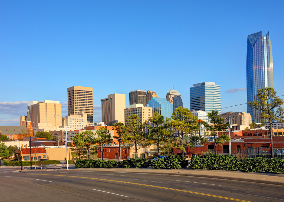 The Oklahoma City skyline.