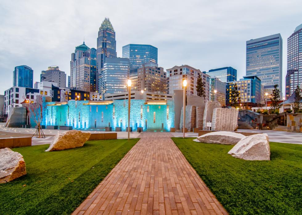 Downtown Charlotte, North Carolina skyline.