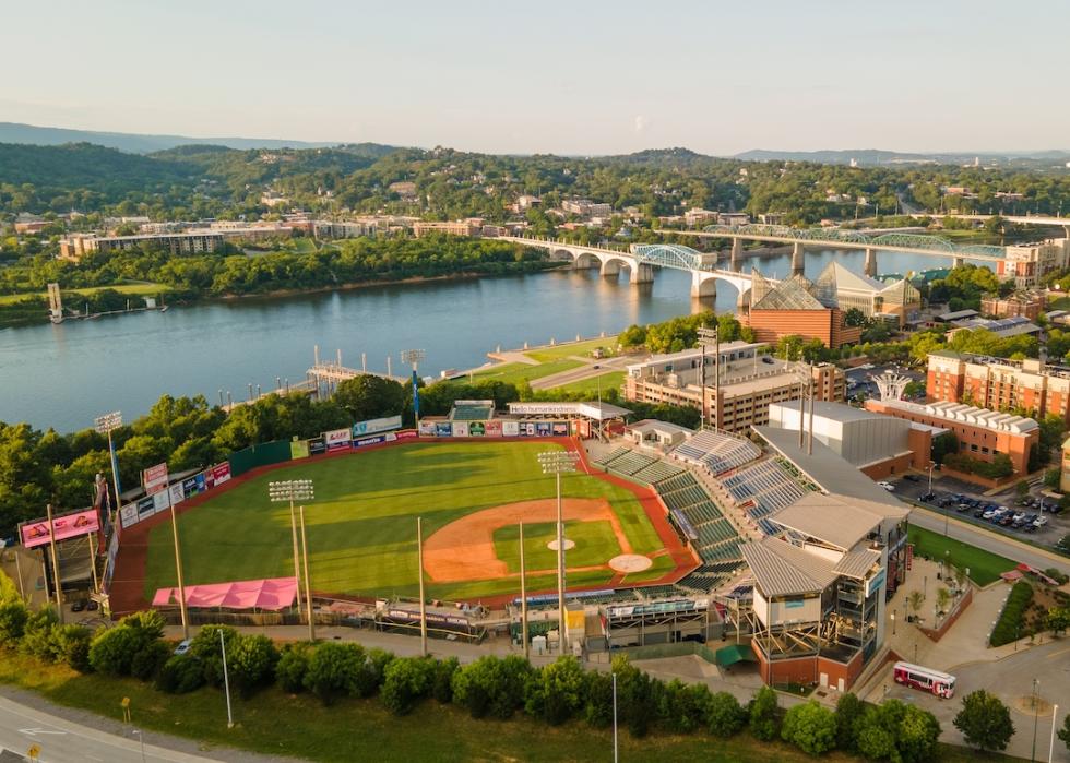 AT&T Field, home of the Lookouts, in Chattanooga, Tennessee.