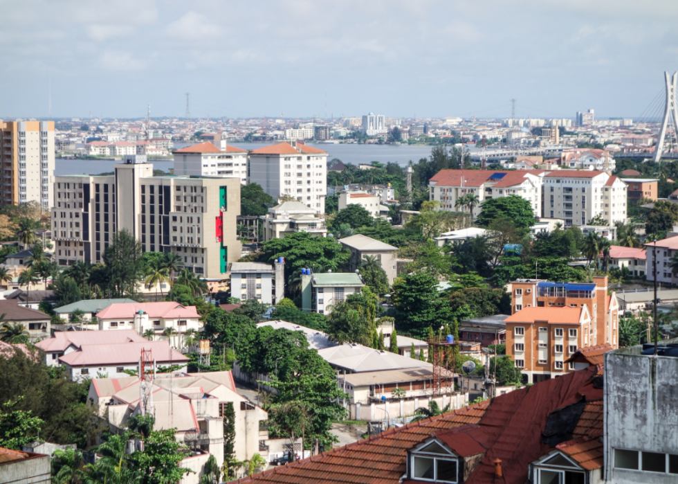 A distant view of Ikoyi Lagos, Nigeria.