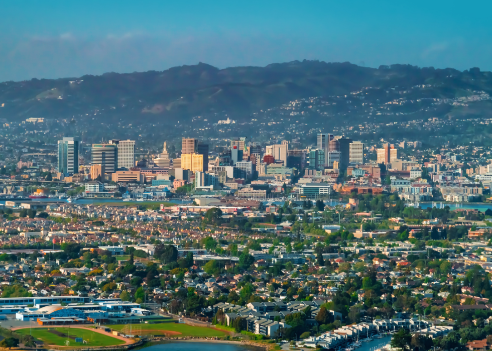 Aerial view of Oakland.