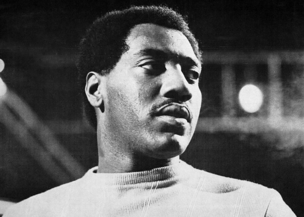 Close up of Otis Redding in 1967