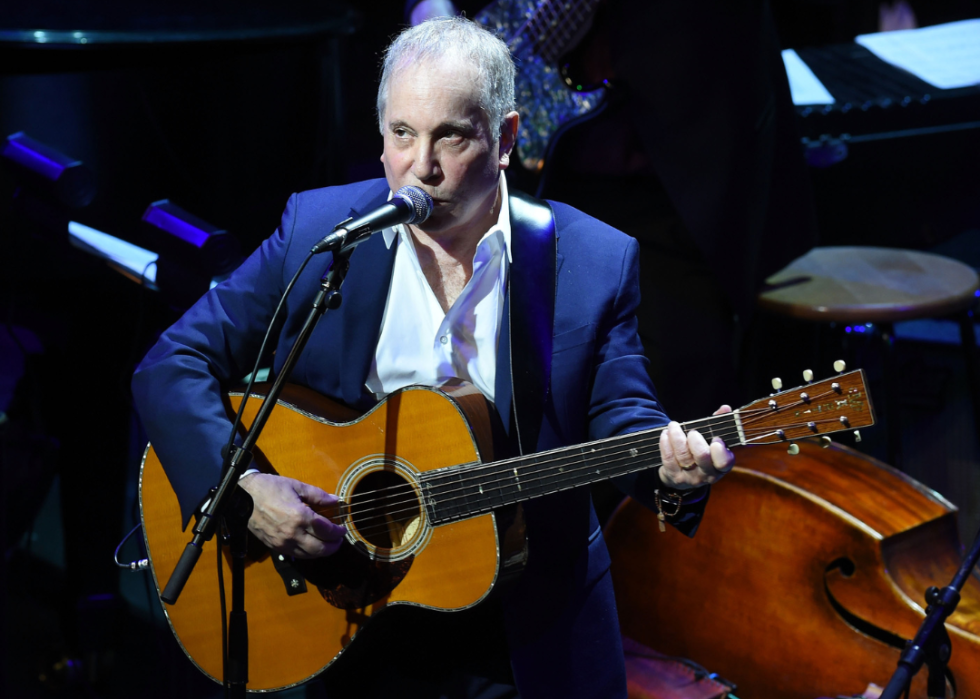 Paul Simon performs onstage in 2015 in New York City.