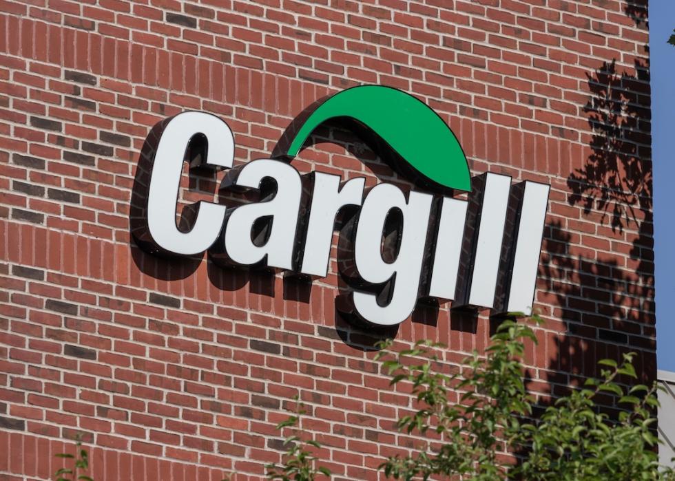 Logo of Cargill Innovation Lab on side of building.