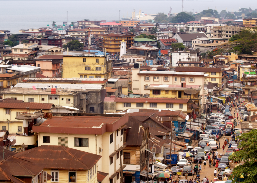 City of Freetown, Sierra Leone.