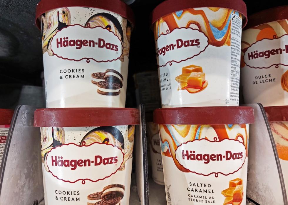 Häagen-Dazs ice cream in a supermarket.