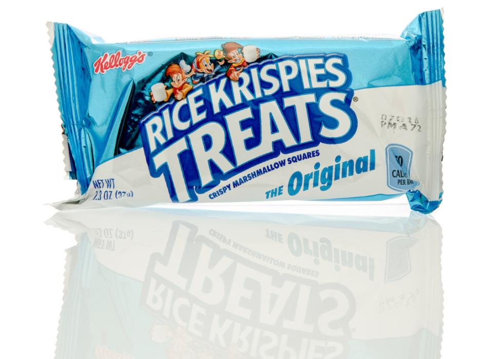 Package of Kellogg's Rice Krispies Treats.