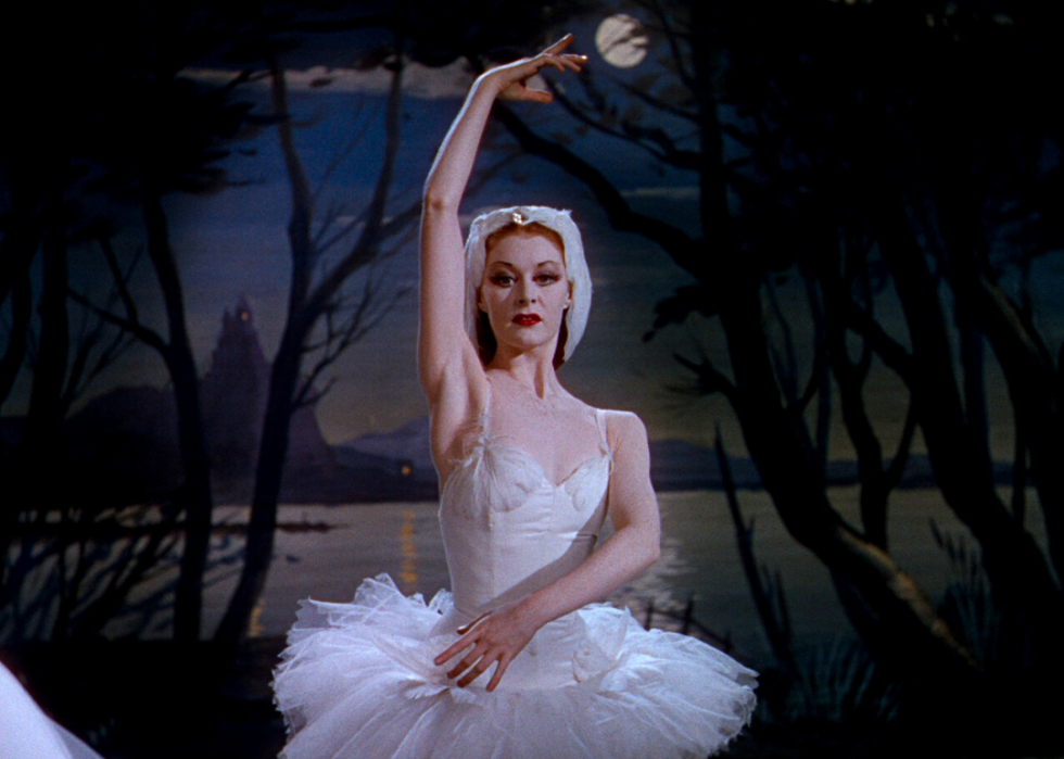 Moira Shearer dances in a ballet in "The Red Shoes"