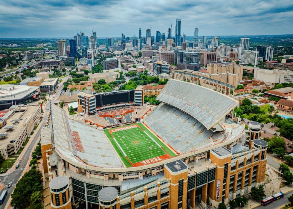 University of Texas Austin football stadium.