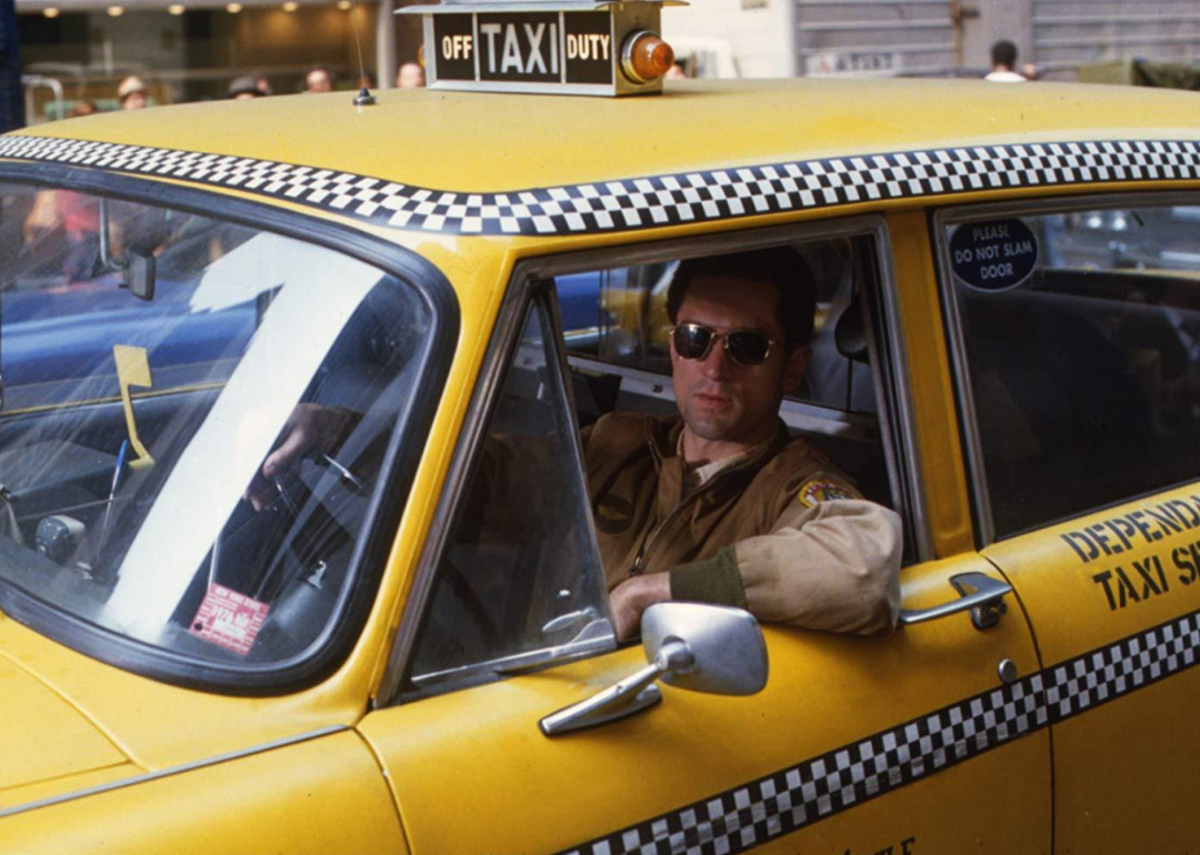 Robert De Niro in a scene from Taxi Driver.