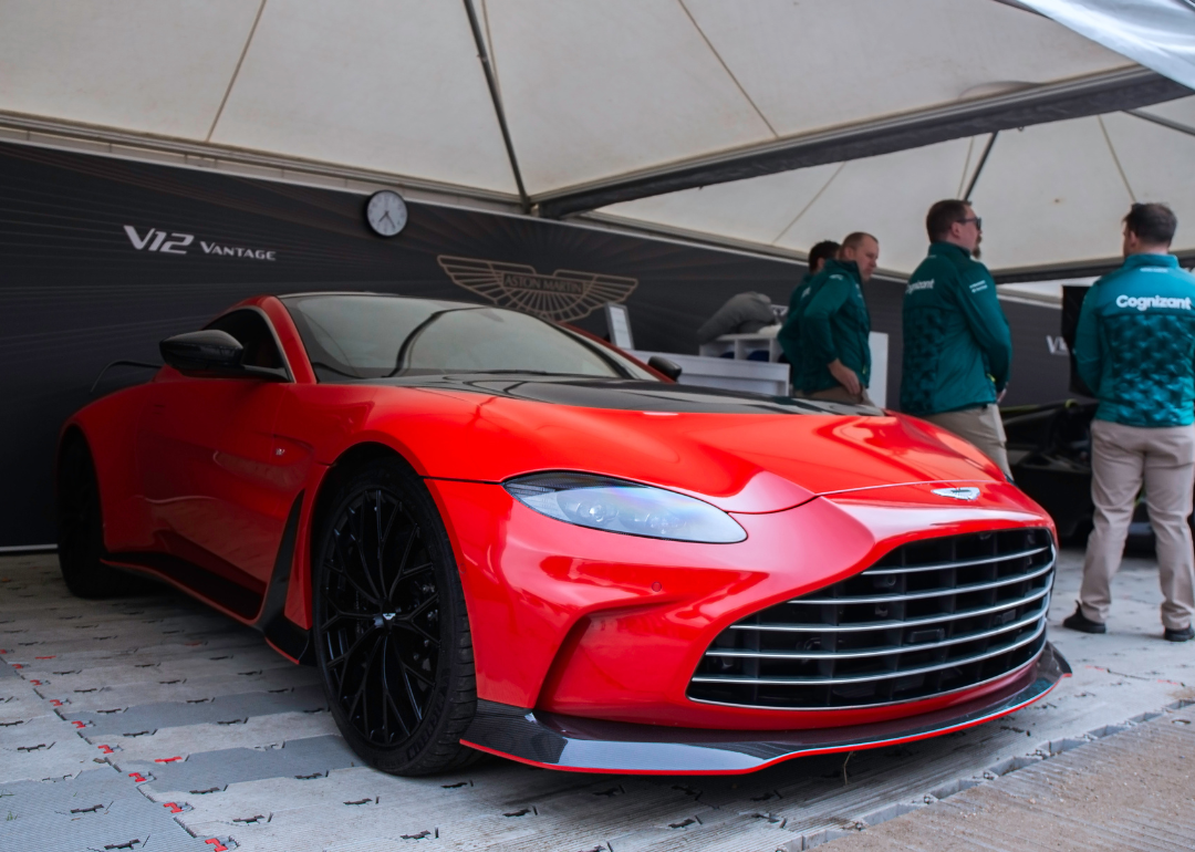 The Aston Martin V12 Vantage at Goodwood Festival of Speed 2022 on June 23, 2022, in Chichester, England.