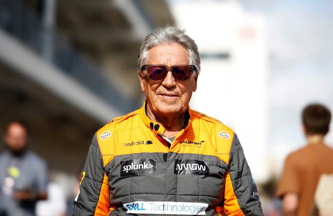Mario Andretti walks in the Paddock prior to the F1 Grand Prix of USA at Circuit of The Americas on October 23, 2022, in Austin, Texas.