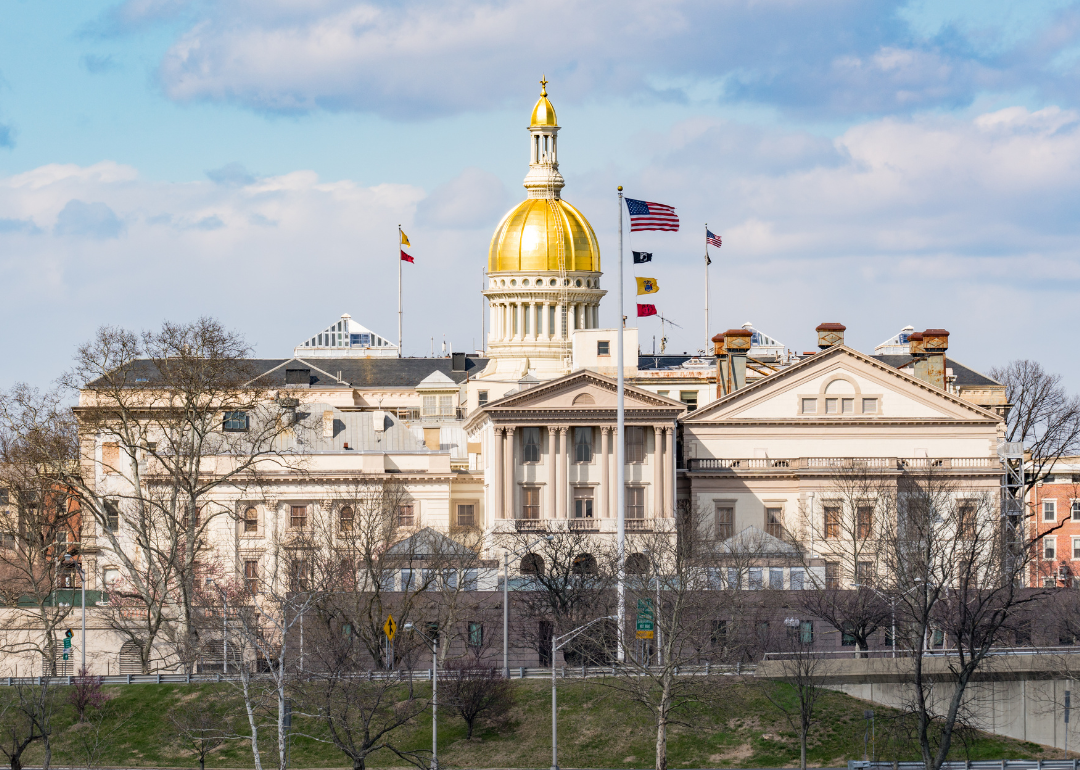 The New Jersey Capitol building in Trenton.