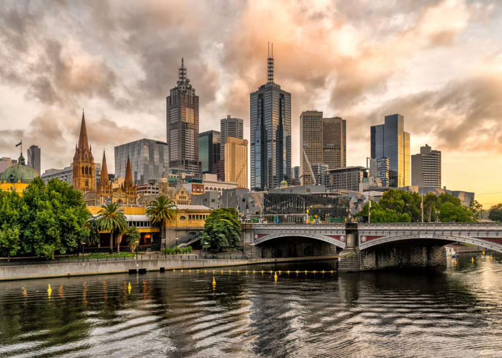 Melbourne, Australia, as seen from Southbank