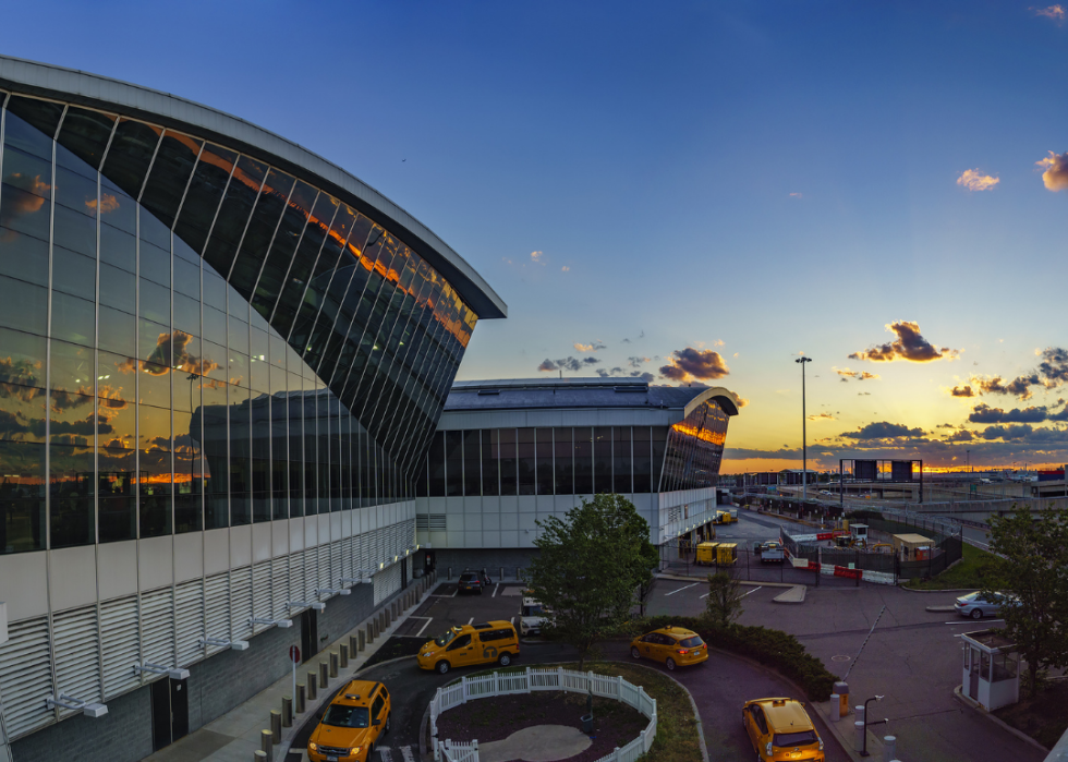 The exterior of the JFK Airport in New York