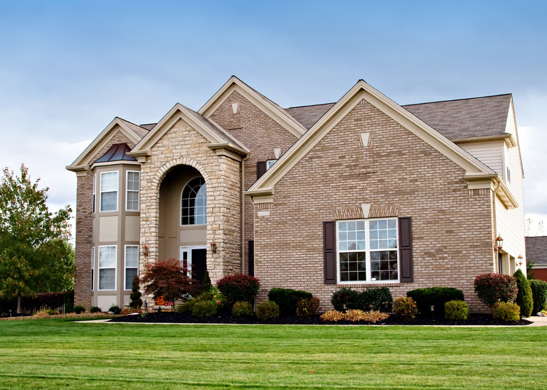 A house in a suburban neighborhood of Cleveland.