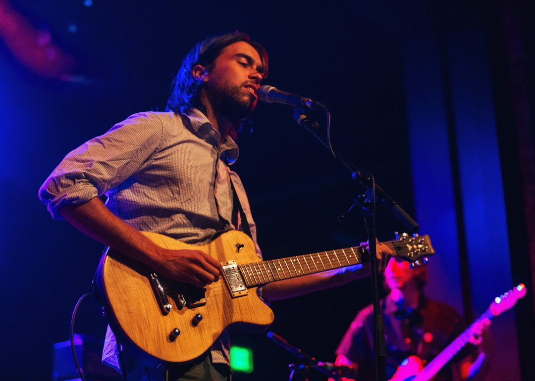 Alex Giannascoli, aka (Sandy) Alex G performing at Iron City on August 10, 2018 in Birmingham, Alabama.
