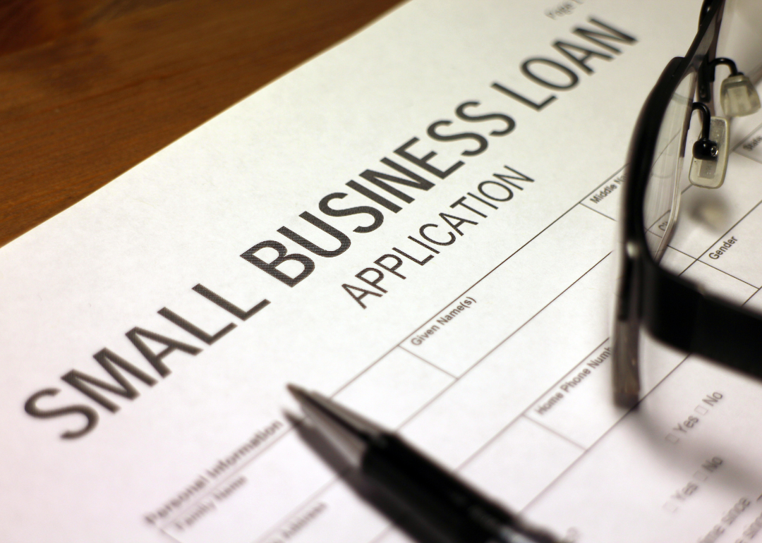 An application for a small business loan.