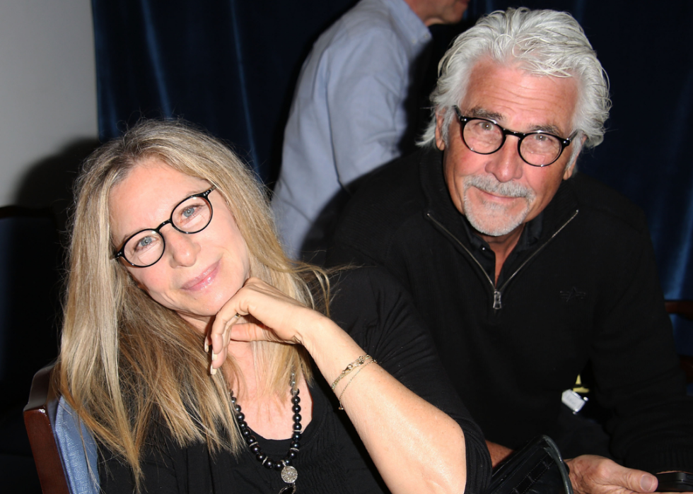 Barbra Streisand and James Brolin attending the "And So It Goes" premiere at Guild Hall