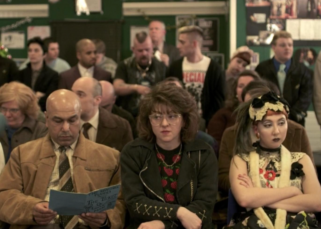 A still of a play's audience in This Is England '88