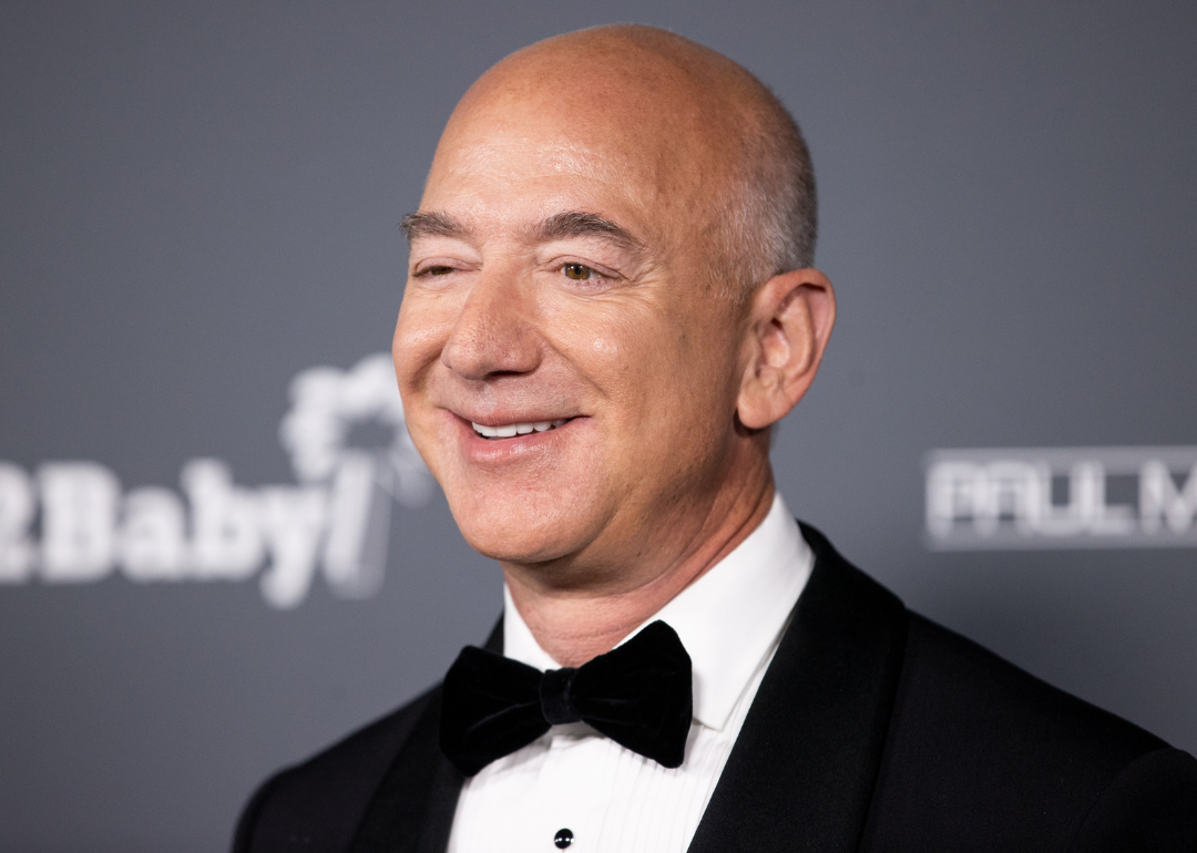 Jeff Bezos attending the Baby2Baby 10-Year Gala presented by Paul Mitchell at Pacific Design Center on November 13, 2021, in West Hollywood, California.