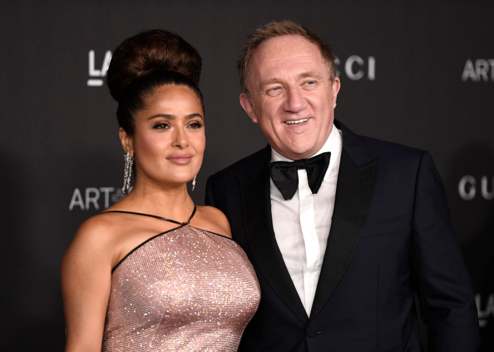Salma Hayek and François-Henri Pinault attending the 2019 LACMA 2019 Art + Film Gala Presented By Gucci 
