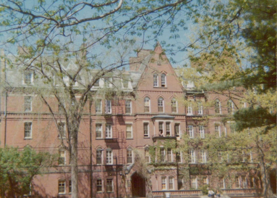 Matthews Hall at Harvard University in 1975.