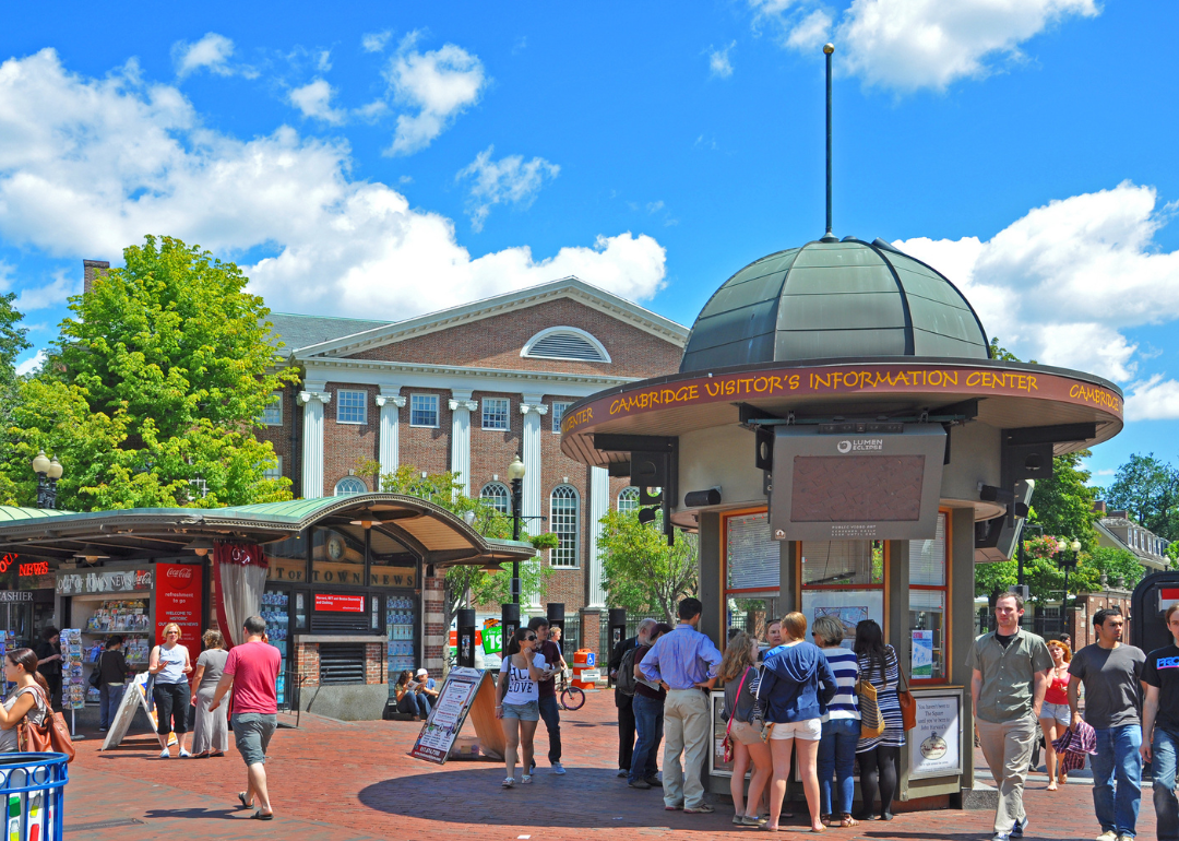 Harvard Square in 2011.