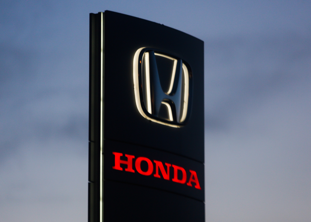 A Honda dealership sign in Poland.