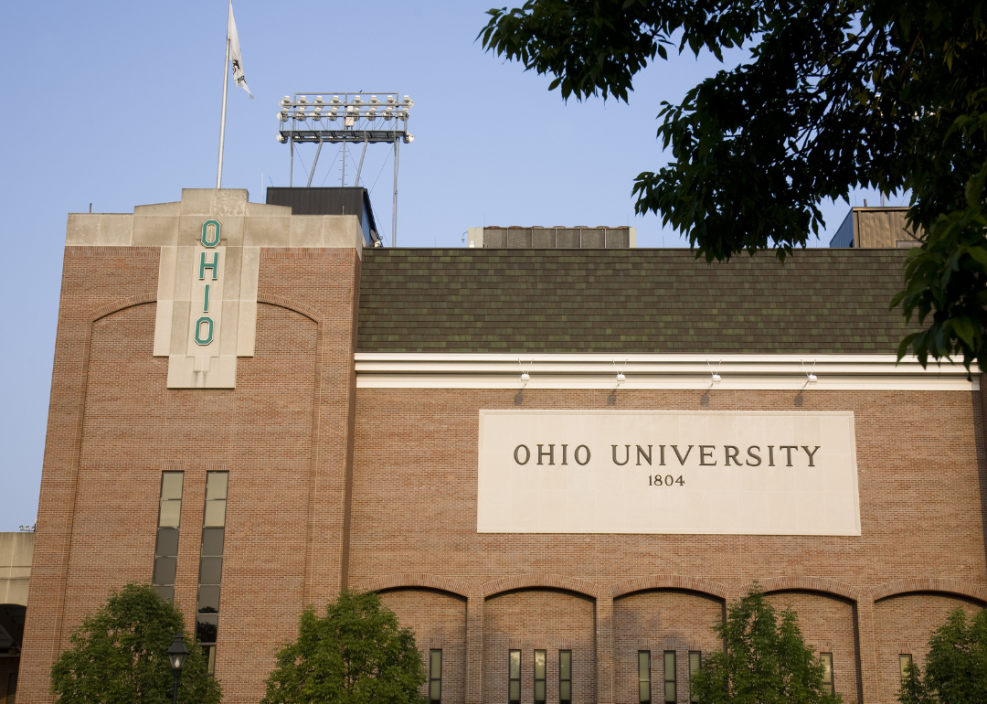 The football stadium at Ohio University in fall 2008.