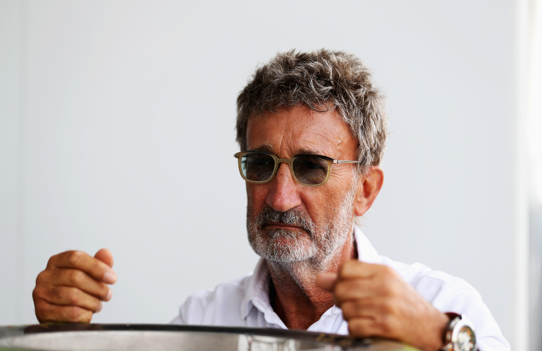 Eddie Jordan in the paddock during practice for the Chinese Formula One Grand Prix at the Shanghai International Circuit on April 12, 2013.