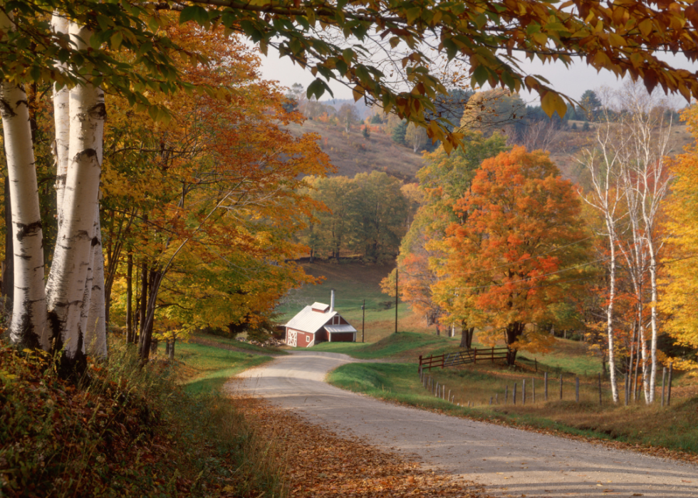 A home in Vermont during fall 1979.