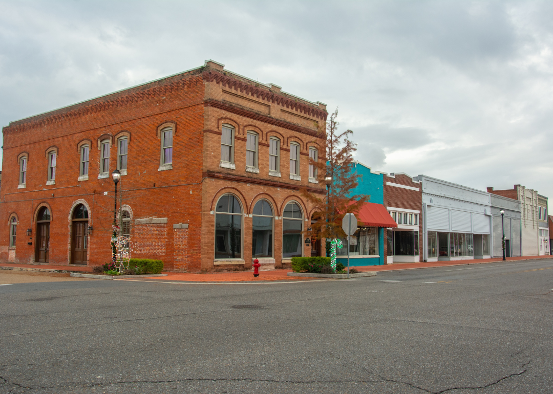 Buildings in a small town