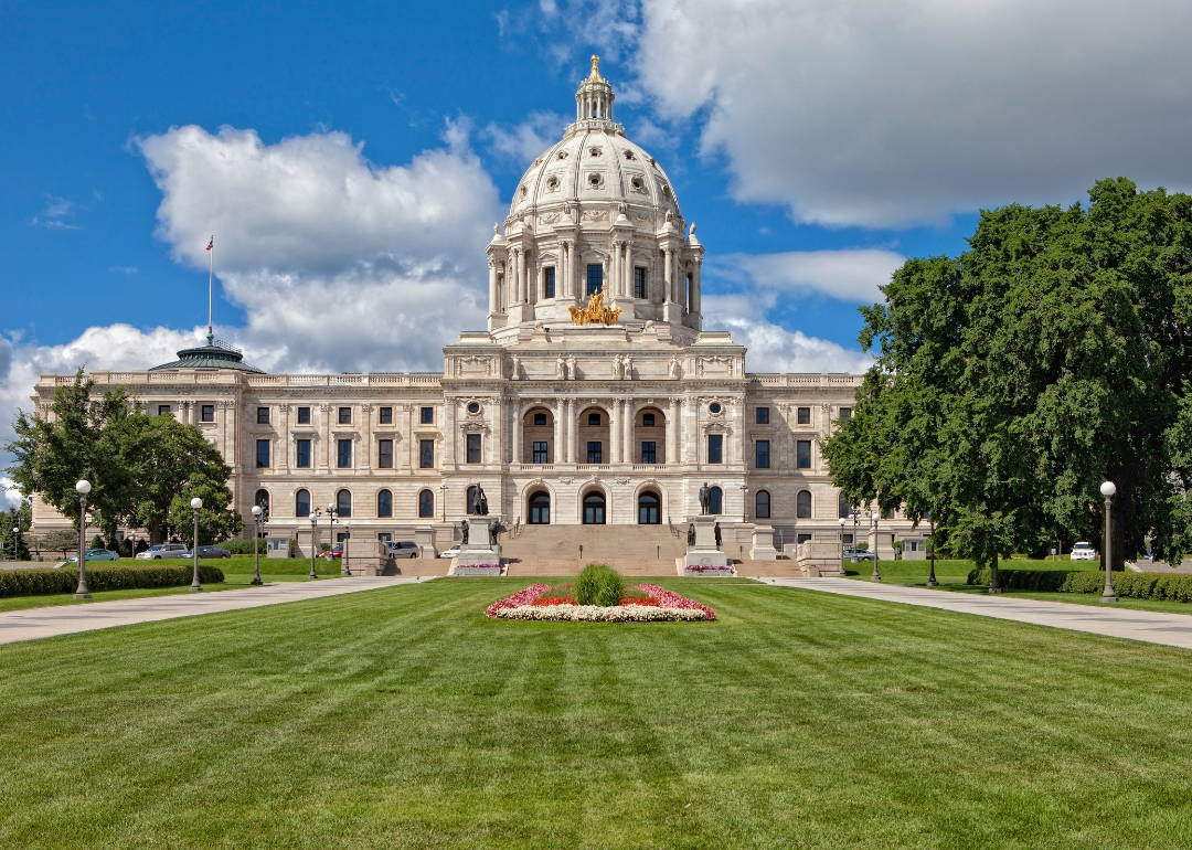 The Minnesota State Capitol on a bright day.