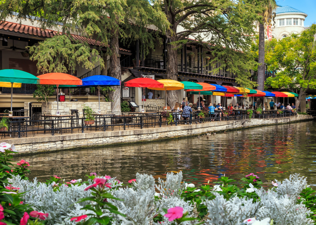 The Riverwalk in San Antonio.