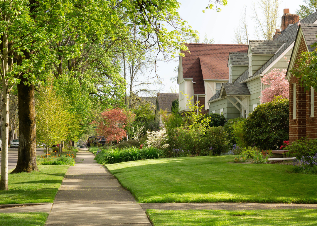 A residential neighborhood in Massachusetts.