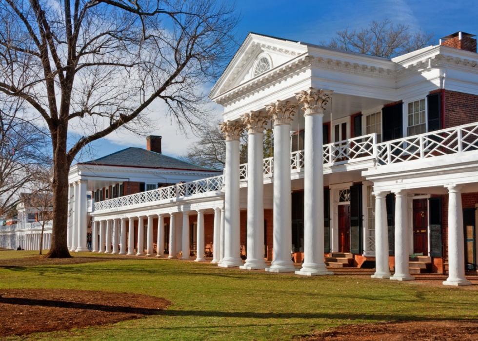 Academical village at the University of Virginia, Charlottesville.