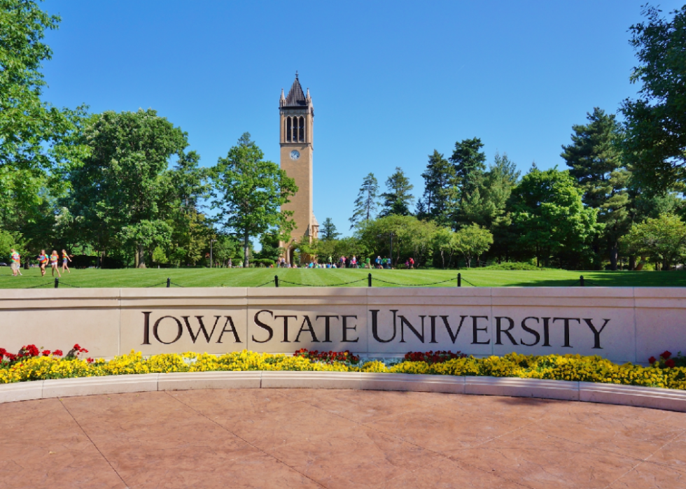 Campus of Iowa State University in spring.